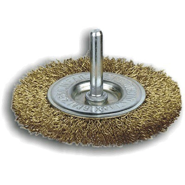Vendita online Spazzola in acciaio con gambo da 6x25mm. art.G100